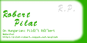 robert pilat business card